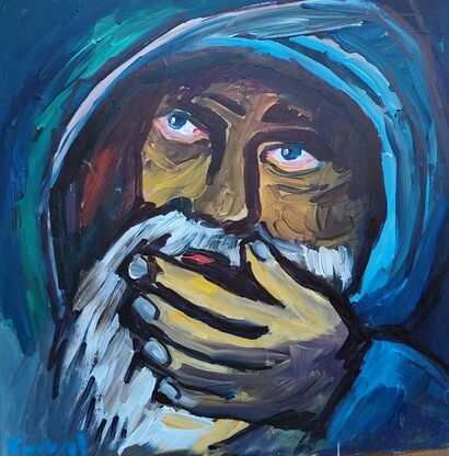 Monje sorprendido - a Paint Artowrk by Javier Corral